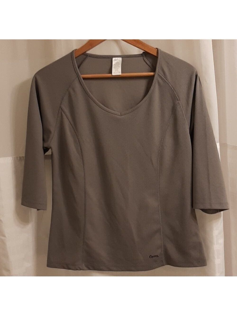 Curves Work Out Grey Top